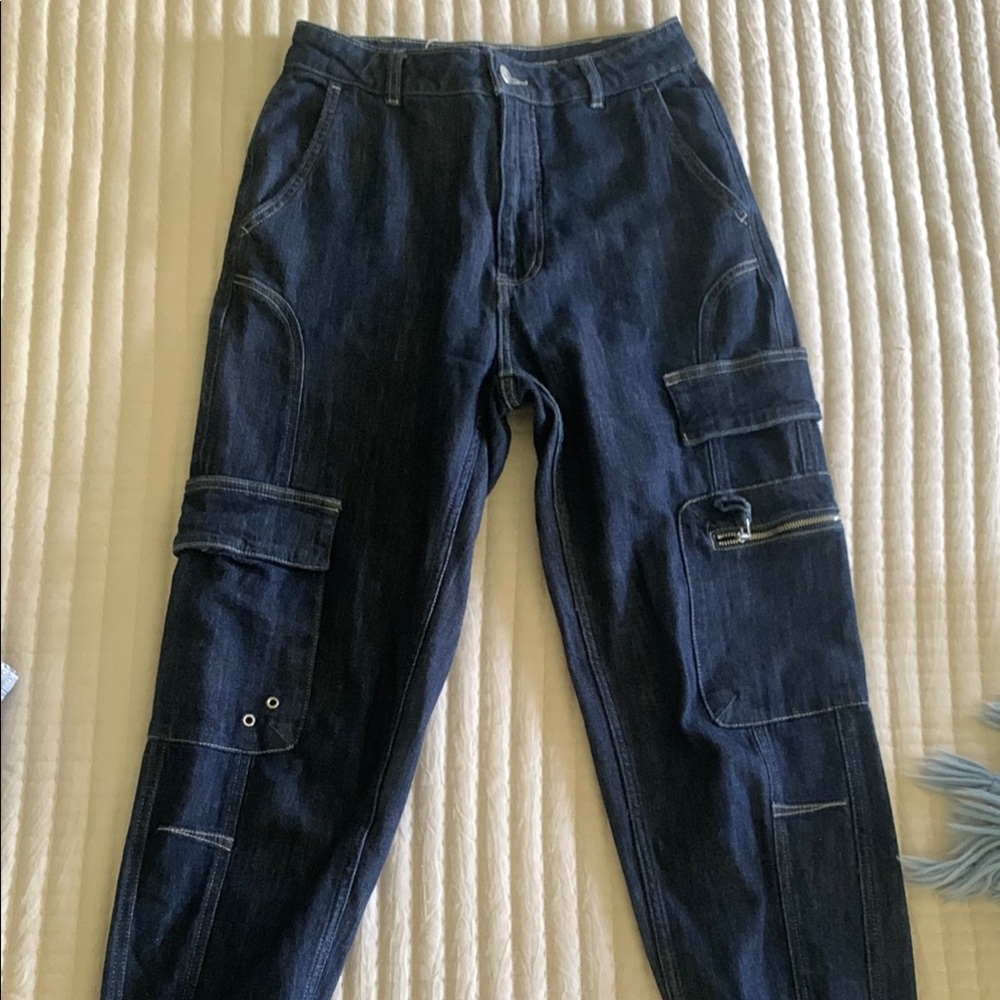 Anthropologie Blue Ankle Cropped Jeans